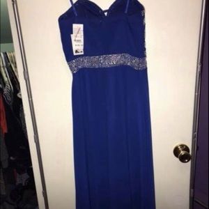 Royal blue never worn prom dress